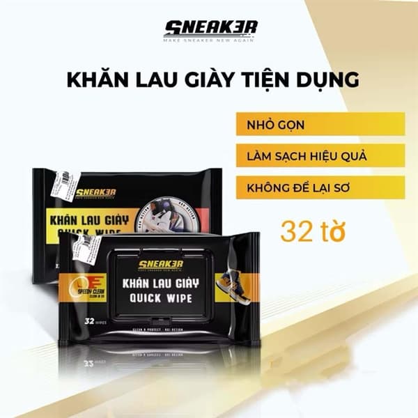 KHĂN LAU GIÀY ĐA NĂNG SNEAK3R QUICK WIPE